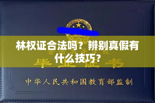 全国林权证合法吗?辨别真假有什么技巧?