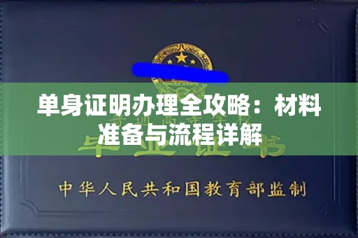 全国单身证明办理全攻略:材料准备与流程详解