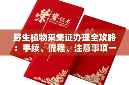 全国野生植物采集证办理全攻略:手续、流程、注意事项一网打尽